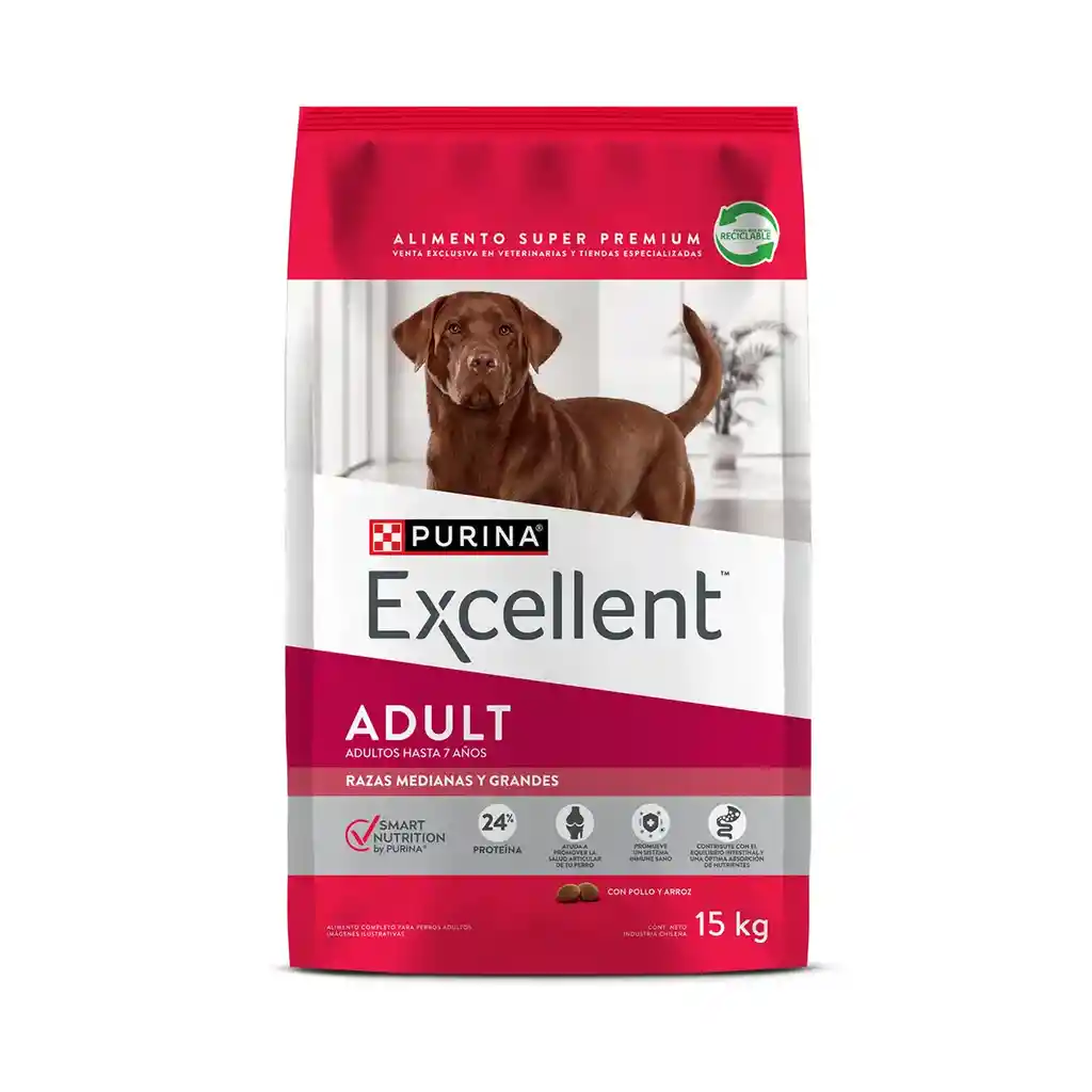 Excellent Adulto Mediano Grande 15 Kg