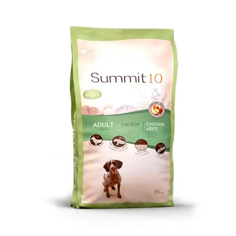 Summit 10 Life Stages Adult Energy Chicken Rice 15 Kg