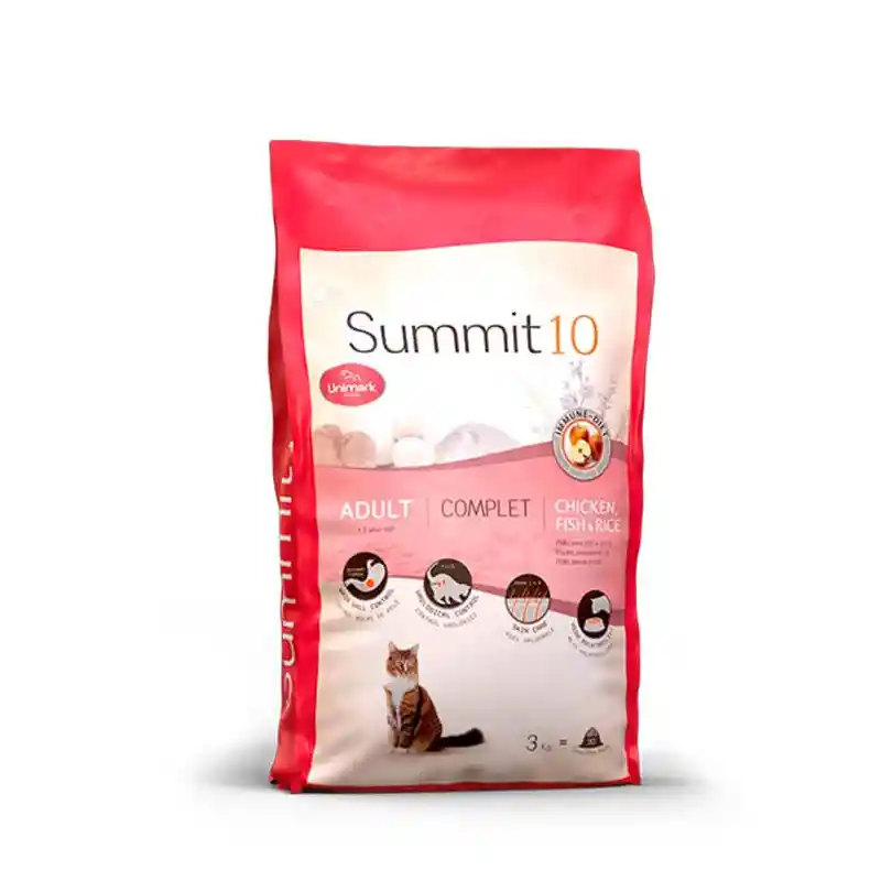 Summit 10 Life Stages Cat Complet Chicken, Fish Rice 1.5 Kg