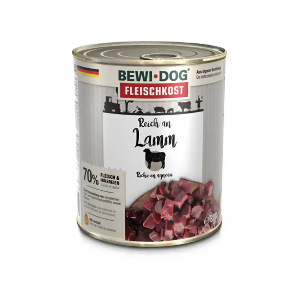 Bewidog Lata Rico En Cordero 800g