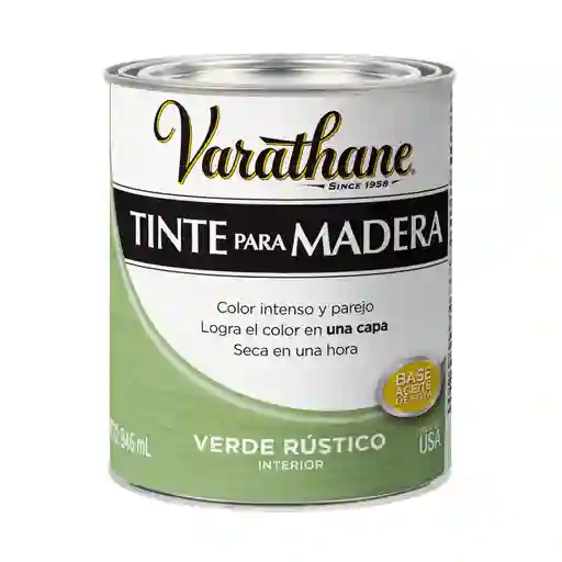 Tinte Para Madera Satinado Verde Rustico