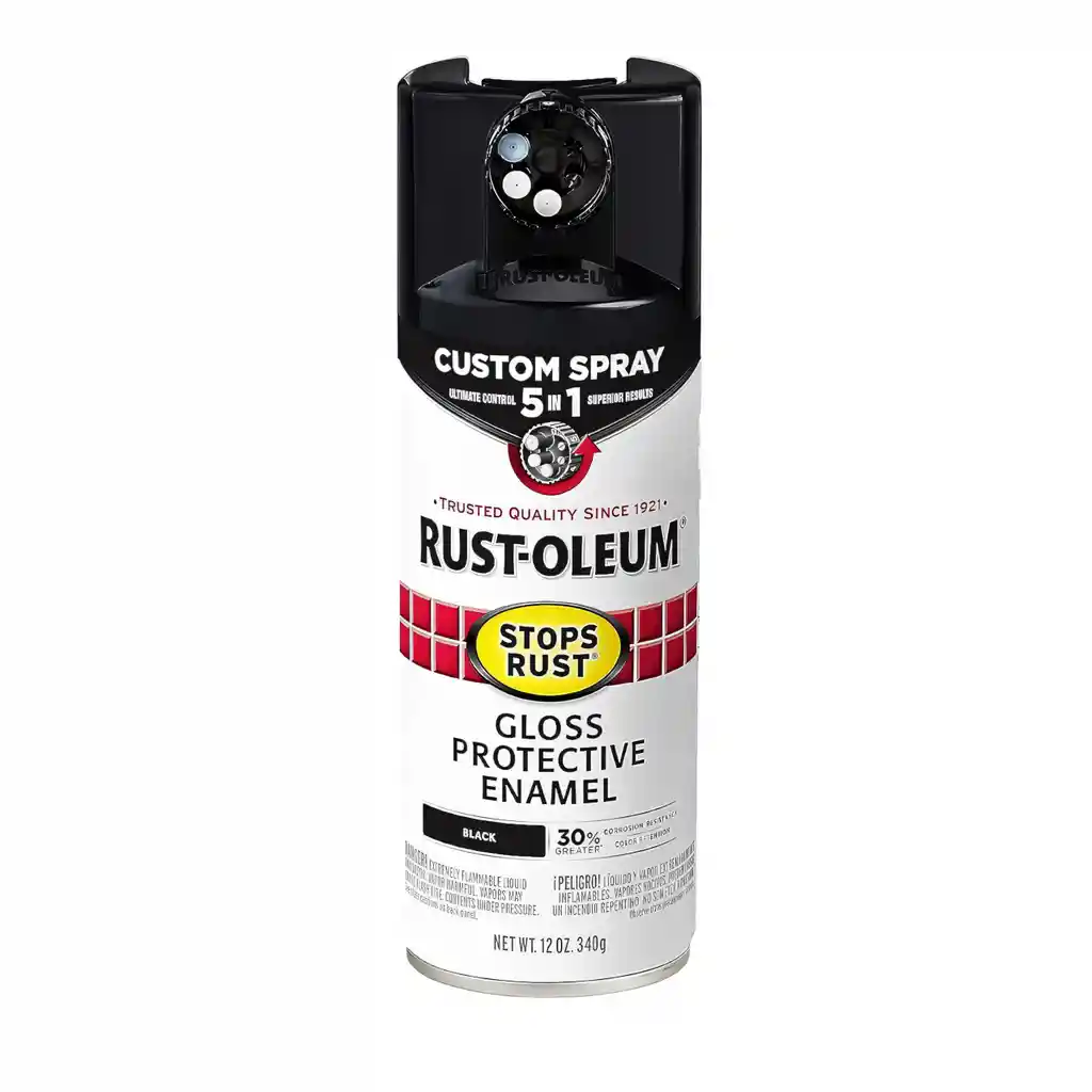 Anticorrosivo Spray Stops Rust 5 En 1 Negro Brillante