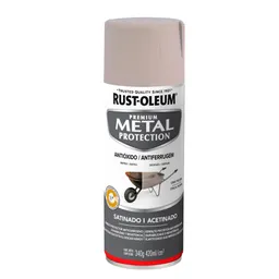 Pintura En Aerosol Metal Protection Gris Piedra Satinado