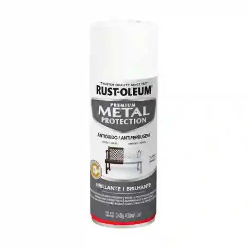 Pintura En Aerosol Metal Protection Blanco Brillante