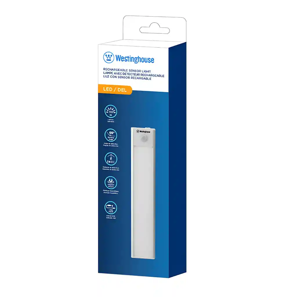 Linterna Barra Recargable Con Sensor 110lm