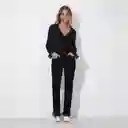 Pantalón Slim Plumas Desmontables Negro Raindoor 44