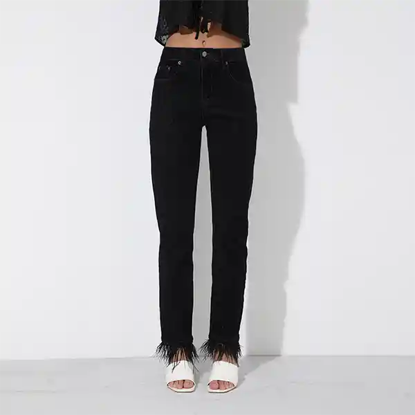 Pantalón Slim Plumas Desmontables Negro Raindoor 44