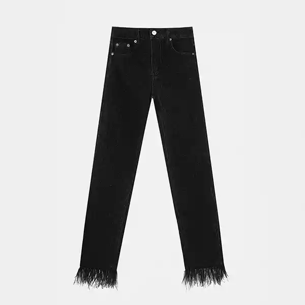 Pantalón Slim Plumas Desmontables Negro Raindoor 44