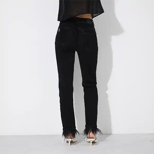 Pantalón Slim Plumas Desmontables Negro Raindoor 44