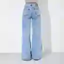 Pantalón Ancho Corte Entrepiernas Azul Raindoor 38