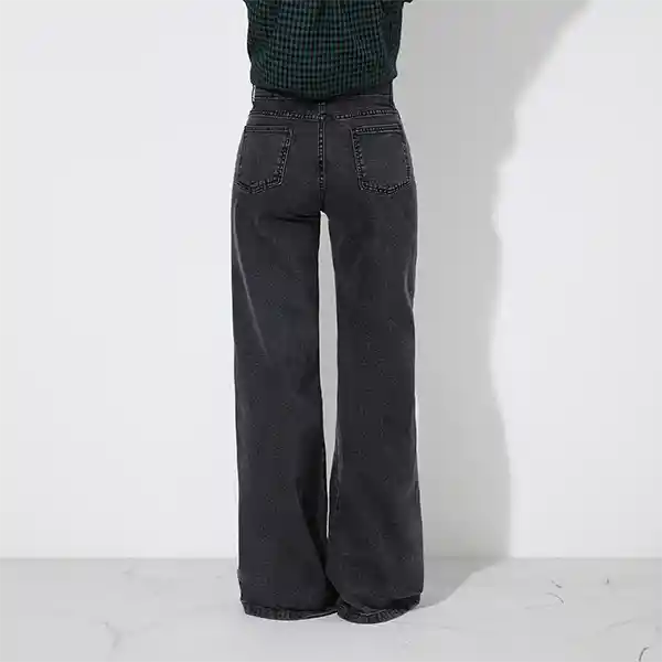 Pantalón Ancho Corte Entrepiernas Negro Raindoor 42