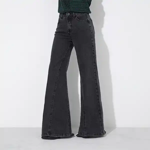 Pantalón Ancho Corte Entrepiernas Negro Raindoor 42