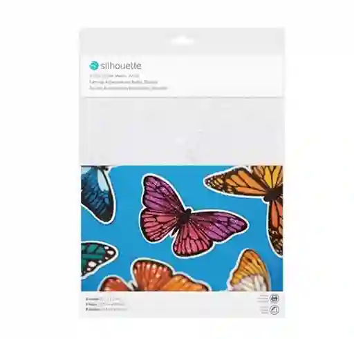 Silhouette Papel Adhesivo Imprimible Glitter 8 Hojas Carta