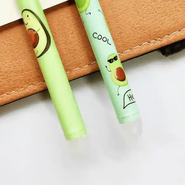 Set 2 Unids Lapiz De Tinta Gel Con Colgante De Palta Kawaii