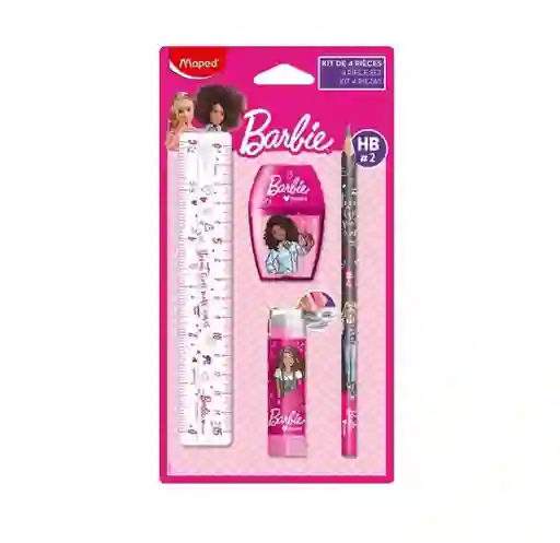 Kit De 4 Piezas Barbie Maped