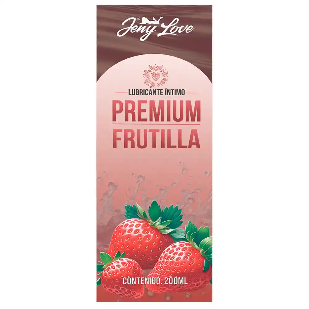 Lubricante Íntimo Premium Aroma A Frutilla 200ml