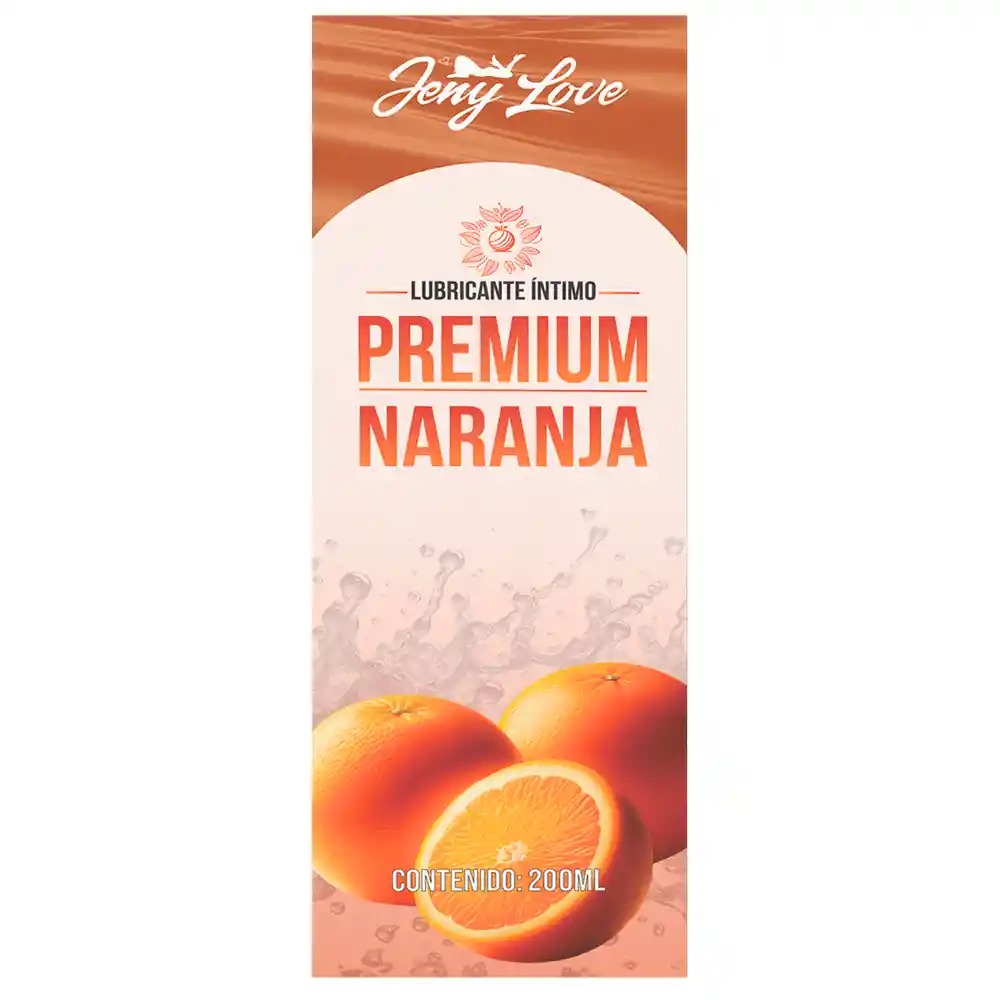 Lubricante Íntimo Premium Aroma A Naranja 200ml