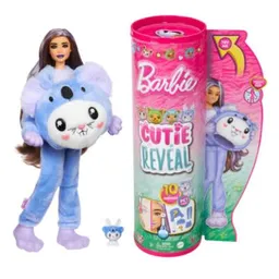 Mattel Barbie Muñeca Cutie Reveal C/10 Sorpresas Conejo Koala