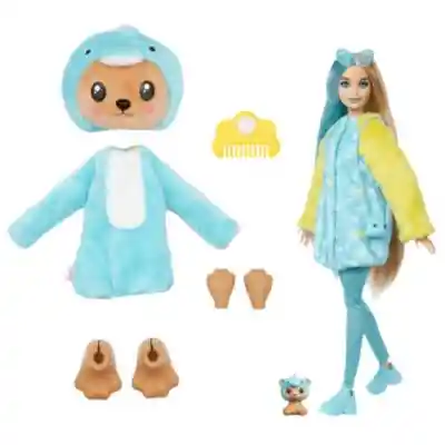 Mattel Barbie Muñeca Cutie Reveal C/10 Sorpresas Osito Delfín