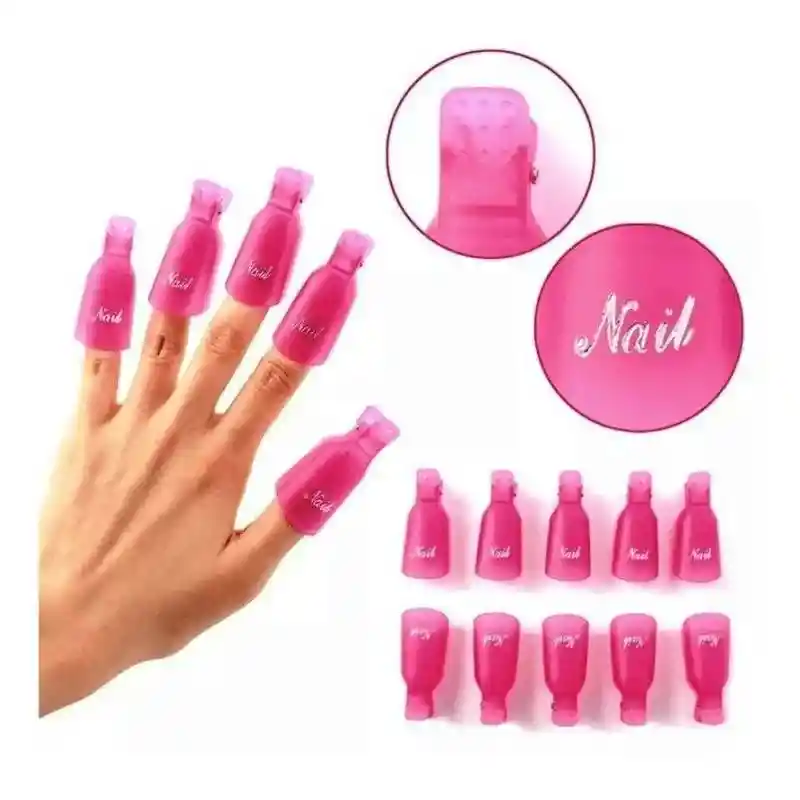 Set De Pinzas Para Retiro De Esmalte Permanente