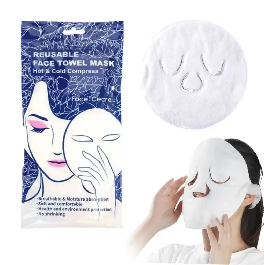Máscara Facial De Toalla Para Abrir Poros