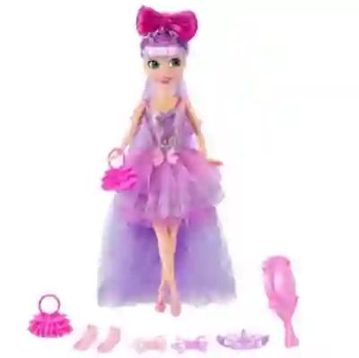 Zuru Sparkle Girlz Muñeca Peinados Soñados 5 Surprises! Pelo Lila