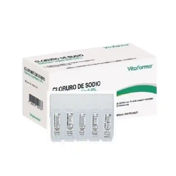 Pack X 5 Suero Fisiologico 0.9 % 20 Ml Vitafarma