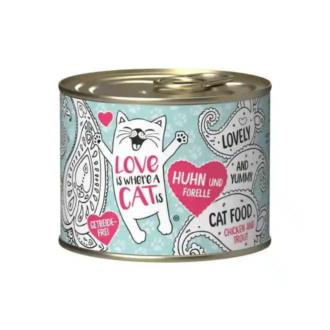 Love Cat Lata Sabor Pollo Y Trucha