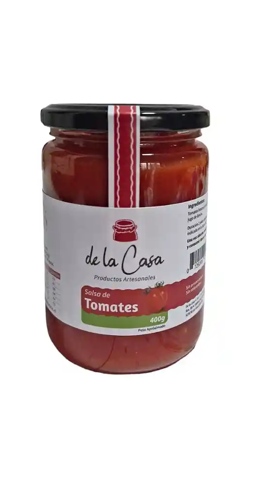 Salsa De Tomates 100% Natural Ingredientes: Tomates Y Jugo De Limón