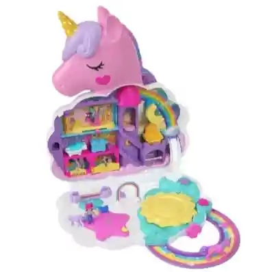 Mattel Polly Pocket 2 En 1 Salón De Unicornio