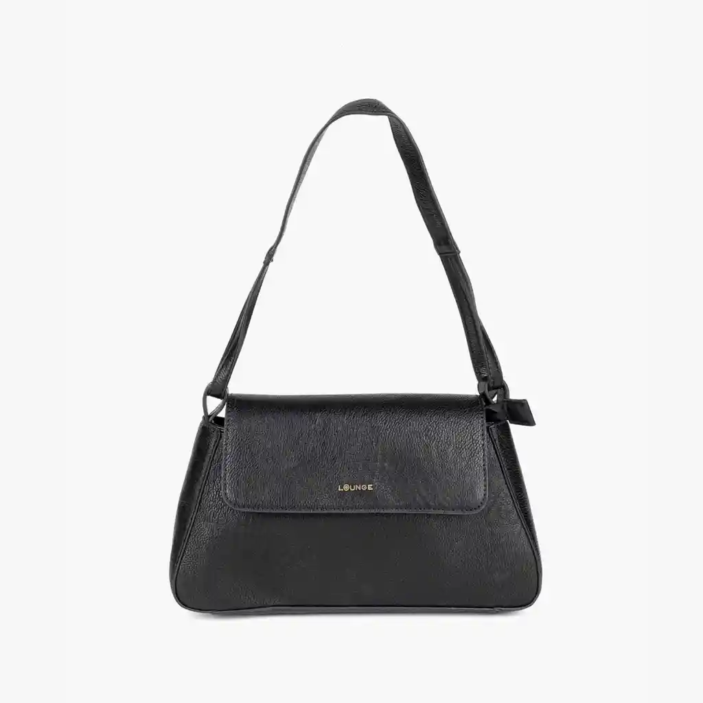Cartera De Hombro Mujer Solapa Negro