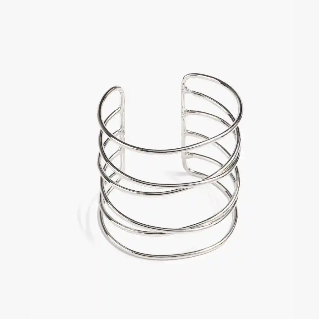 Esclava Mujer Rígida Plateado