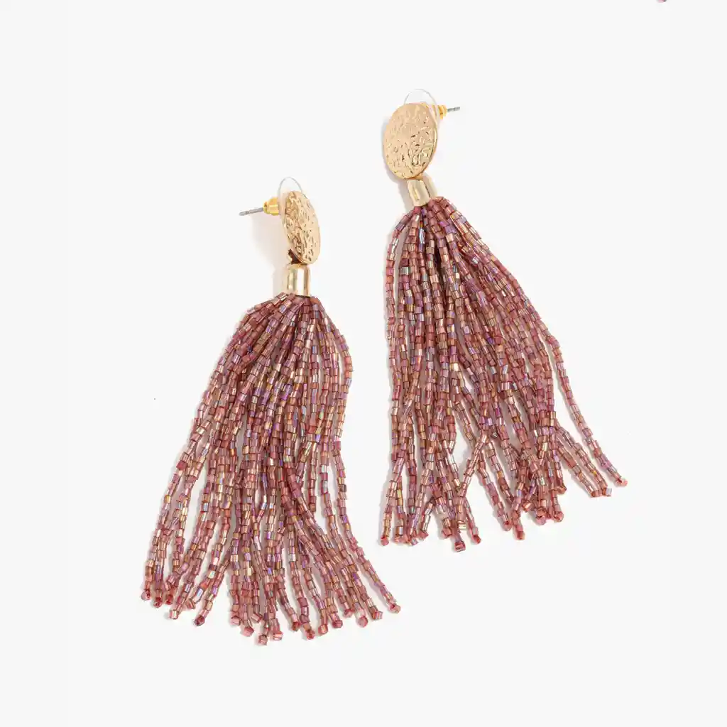 Aros Mujer Tassel Lila