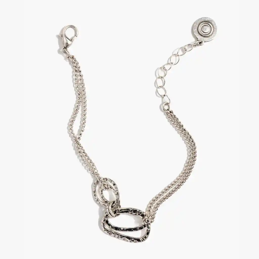 Pulsera Mujer Irregular Plateado