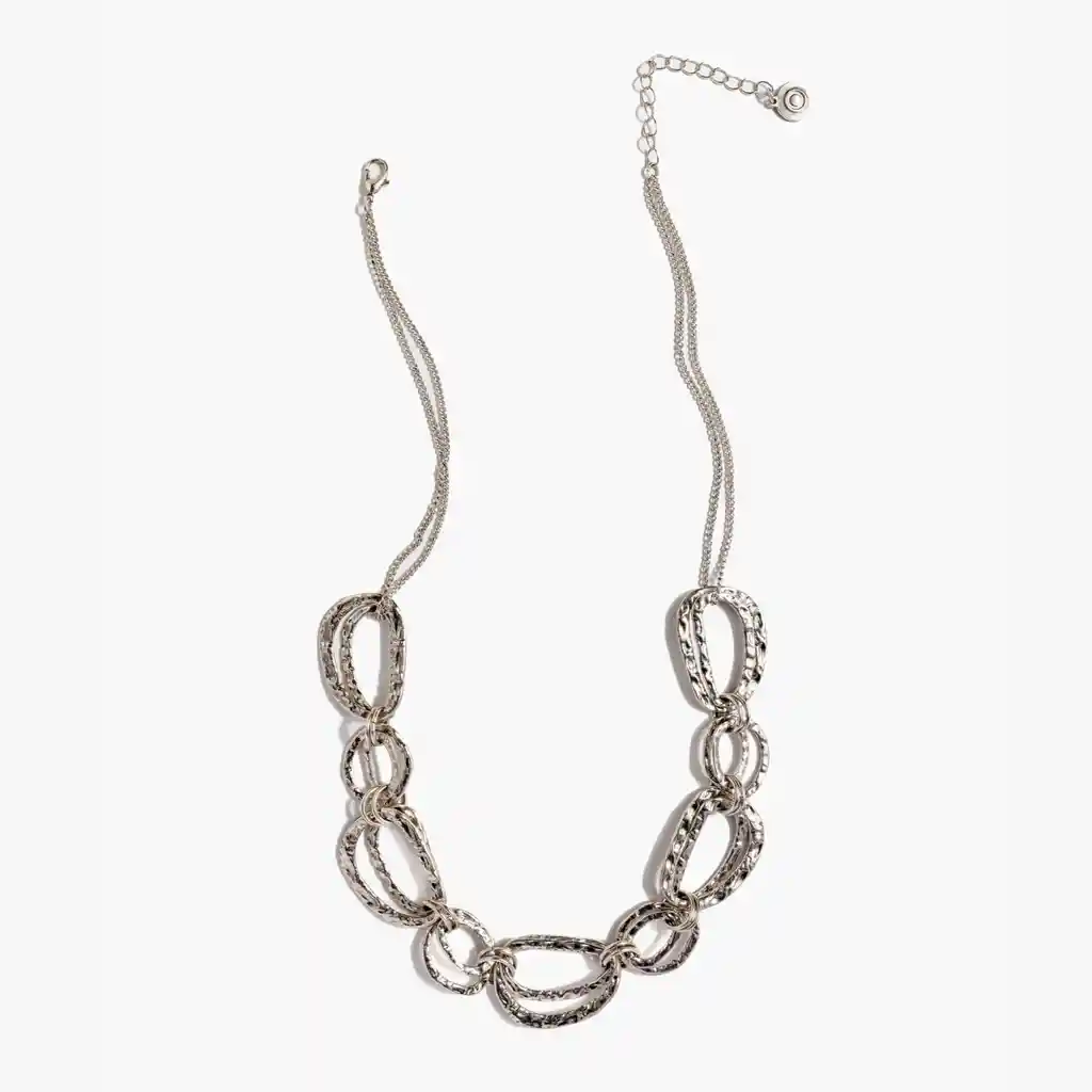 Collar Mujer Irregular Plateado