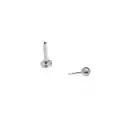 Set Piercing Acero Quirúrgico Modelo Estrella Nostril Labret Punto De Luz