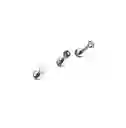 Set Piercing Acero Quirúrgico Modelo Estrella Nostril Labret Punto De Luz