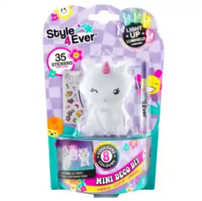 Style 4ever Mini Deco Diy Light-up Luminoso Gato Unicornio Rosa