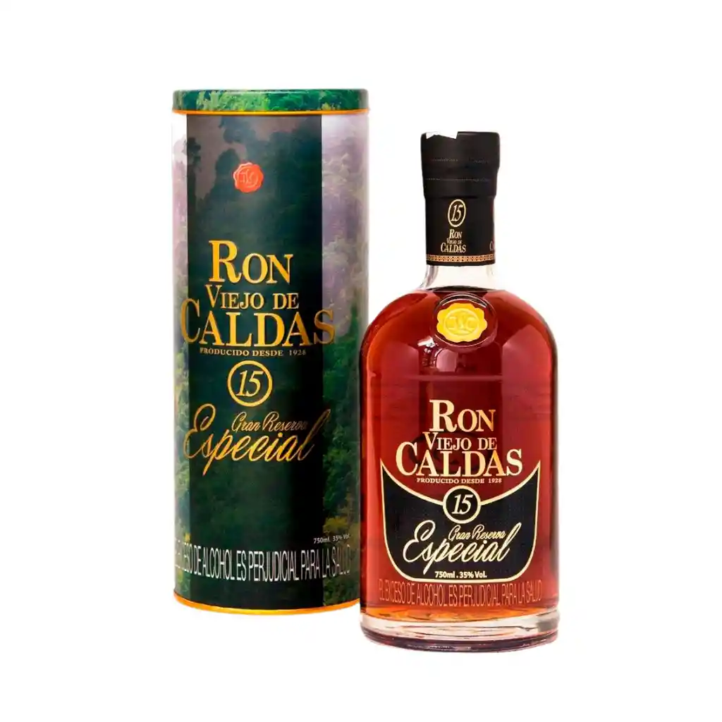 Viejo De Caldas Ron 15 Años 700 Ml Gran Reserva Especial 40 Grados