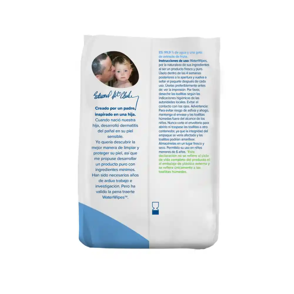 Toallitas Húmedas Bio Waterwipes 3 X 60 Uns.