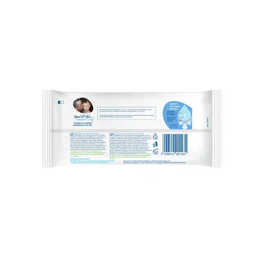 Toallitas Húmedas Waterwipes 60 Und