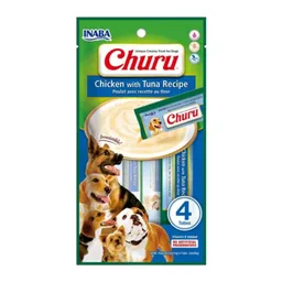 Snack Churu, De Pollo Y Atún Para Perros