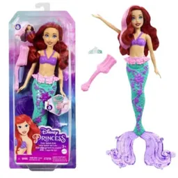 Mattel Disney Princesa Muñeca Ariel Toque De Color