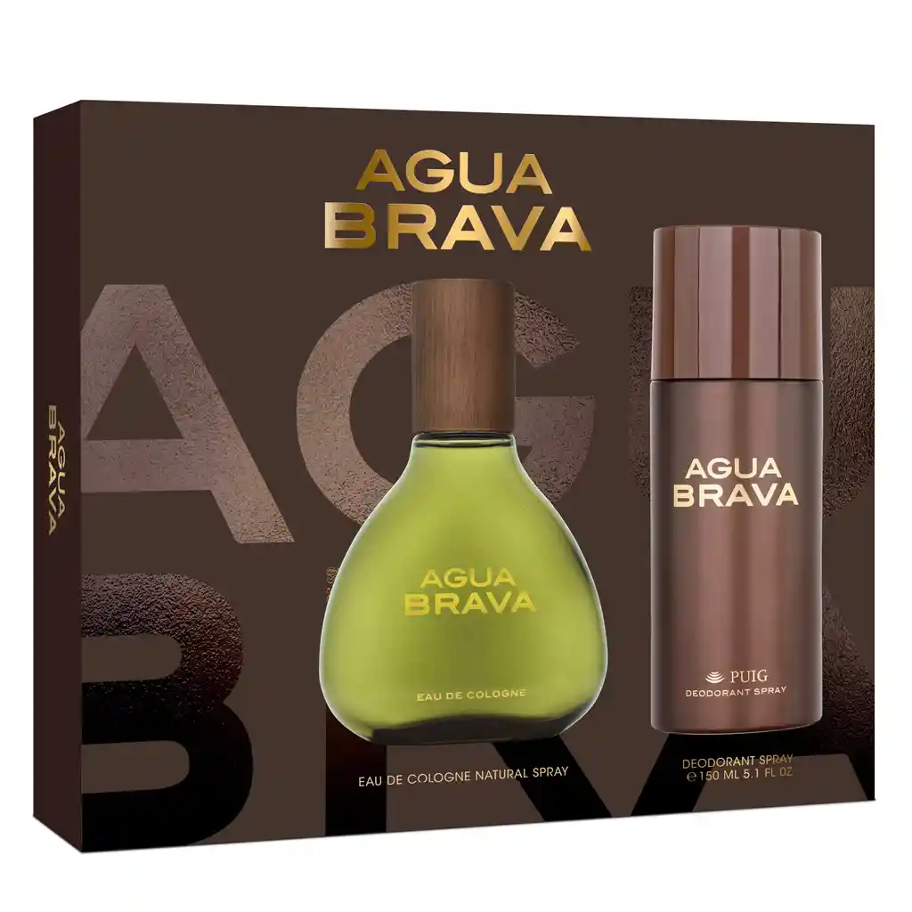 Set Hombre Agua Brava Eau De Cologne + Desodorante 150 Ml