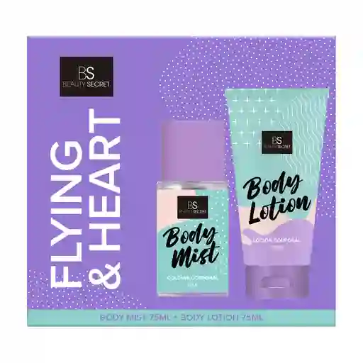 Beauty Secret Flying & Heart Body Mist 75 Ml + Body Lotion 75 Ml