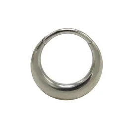 Piercing Septum Daith 10 Mm Titanio Astm F136 Chunky Plateado