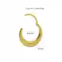 Piercing Septum Clicker 10mm 16g Titanio Astm F136 Dorado