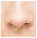 Piercing Septum Clicker 10mm 16g Titanio Astm F136 Dorado