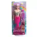 Mattel Barbie Sirena Muñeca Y Accesorios Pelo Largo Lila
