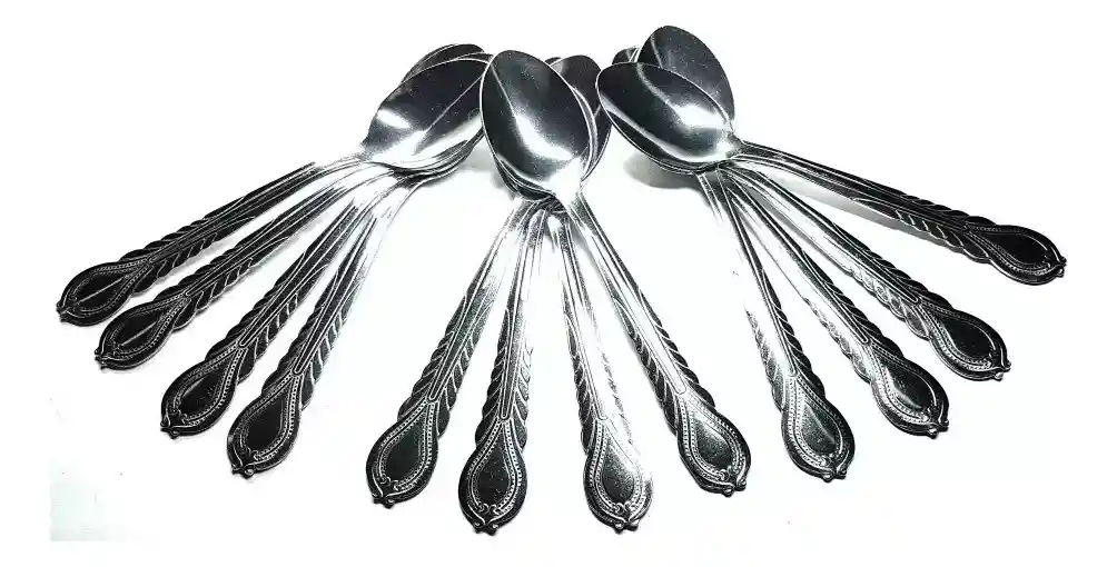 12 Cucharas De Té Acero Inoxidable